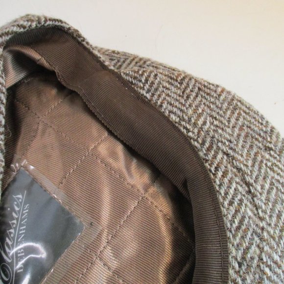 *Debenhams Vintage Brown Tan Tweed Beret. main image 5